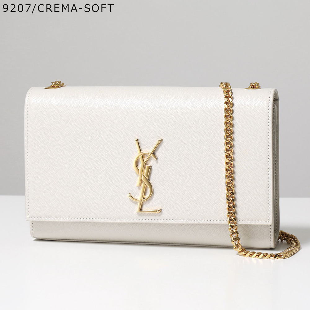 SAINT LAURENT KATE Shoulder Bag Grained Poudre Leather Cassandra